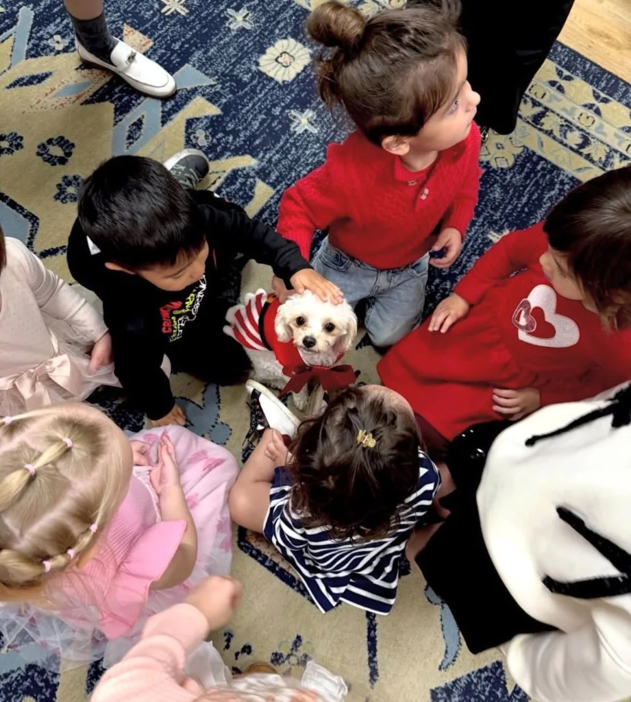 School programs — children in a classroom circle with Star Poodlez